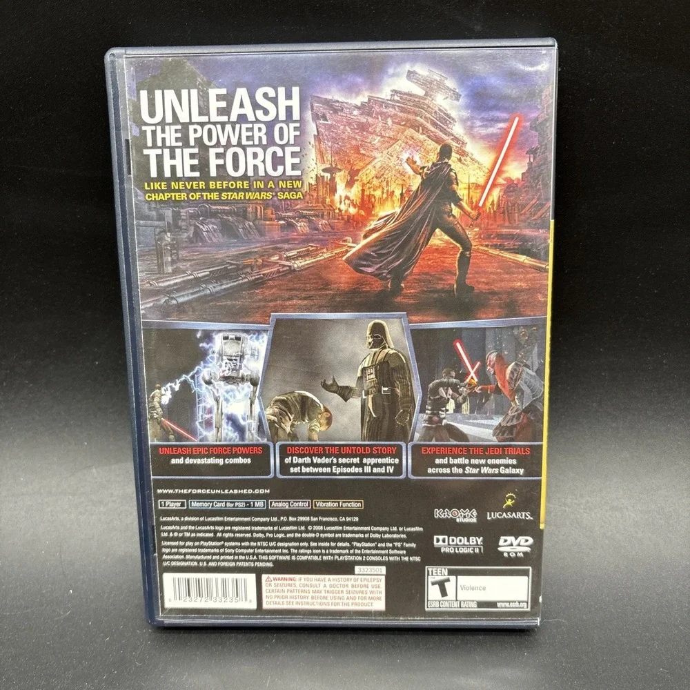 Star Wars The Force Unleashed PS2 Complete CIB PlayStation 2